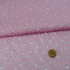 コットン生地 ふんわりウェーブ おしゃれなあられ模様(ピンク)