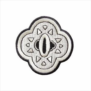 鬼滅の刃 我妻善逸 日輪刀のつば ワッペン(幅53mm×高さ53mm) シール