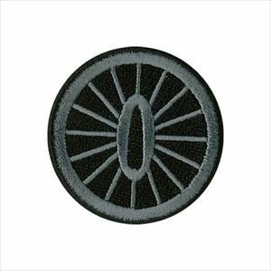 鬼滅の刃 竈門炭治郎 日輪刀のつば ワッペン(直径5cm) シール兼用