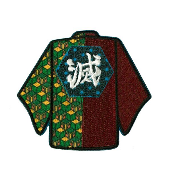 鬼滅の刃 富岡 義勇(とみおか ぎゆう) 羽織ワッペン(幅62mm×高さ57mm