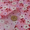  ちりめん生地 つる花(ピンク) 10cm単位 切り売り