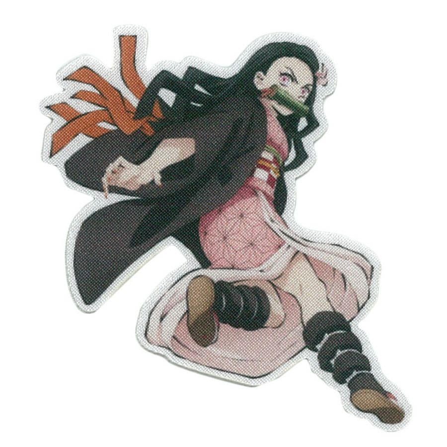 鬼滅の刃 竈門 禰豆子(かまど ねずこ) 全身ワッペン(幅70mm×高さ80mm