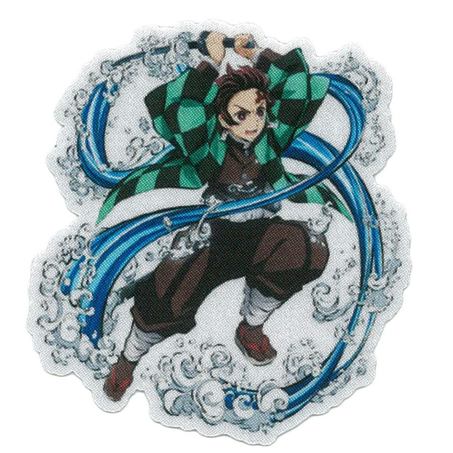 鬼滅の刃 竈門 炭治郎(かまど たんじろう) 全身ワッペン(幅76mm×高さ