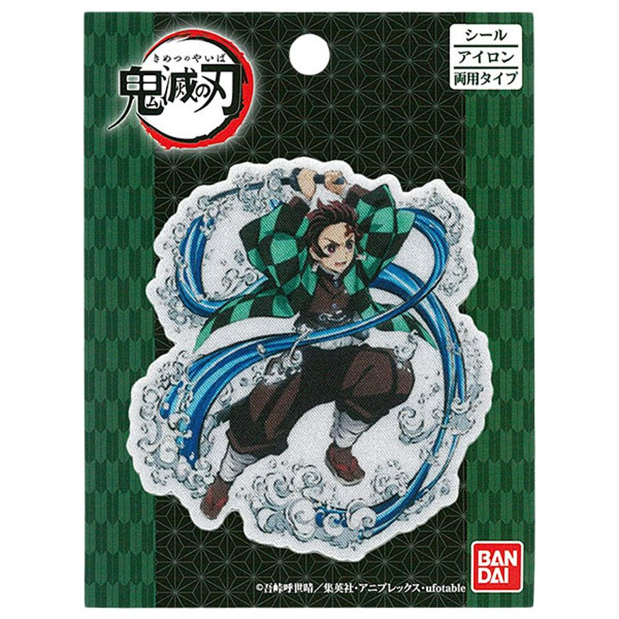 鬼滅の刃 竈門 炭治郎(かまど たんじろう) 全身ワッペン(幅76mm×高さ