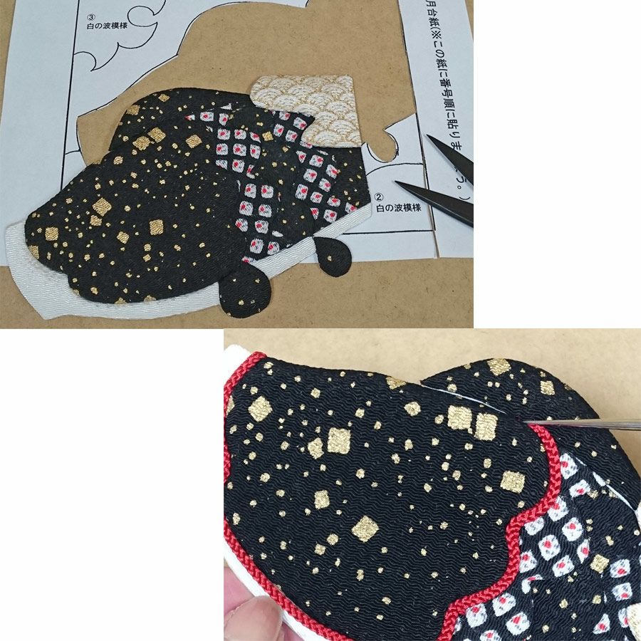 押絵キット・月々の彩「5月鯉のぼり」 |生地 和柄/和布/ちりめん手芸