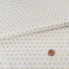 和柄コットン生地 金の麻の葉(白)