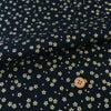 和柄コットン生地 金の小桜(黒)