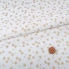和柄コットン生地 金の麻の葉(濃紺)