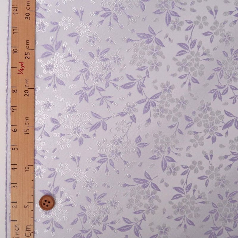 金襴生地(金らん) 山桜(白/藤色)