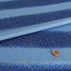 ちりめん生地 段ぼかしに金銀ふぶき(青)