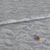 和柄コットン生地 デニム風荒波文様(グレー)