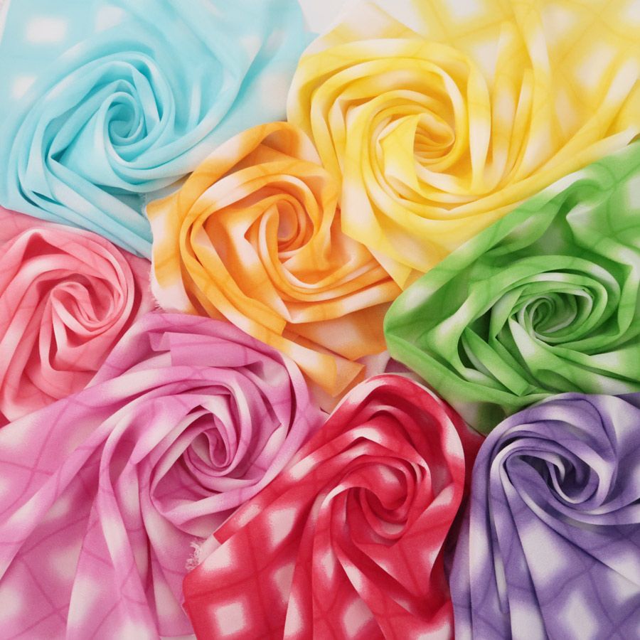 一越格子ぼかし柄