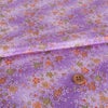 ちりめん生地 流れる桜(紫) 10cm単位 切り売り