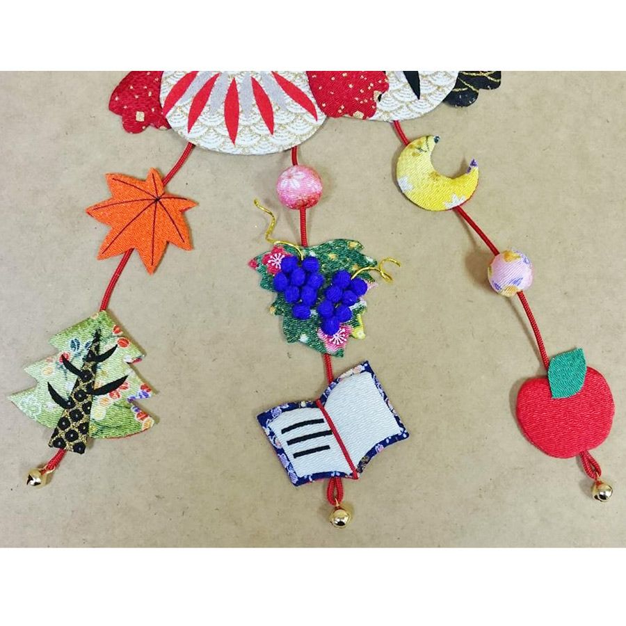 ちりめん手芸キット お細工つりびな「11月ふくろう」 |生地 和柄/和布