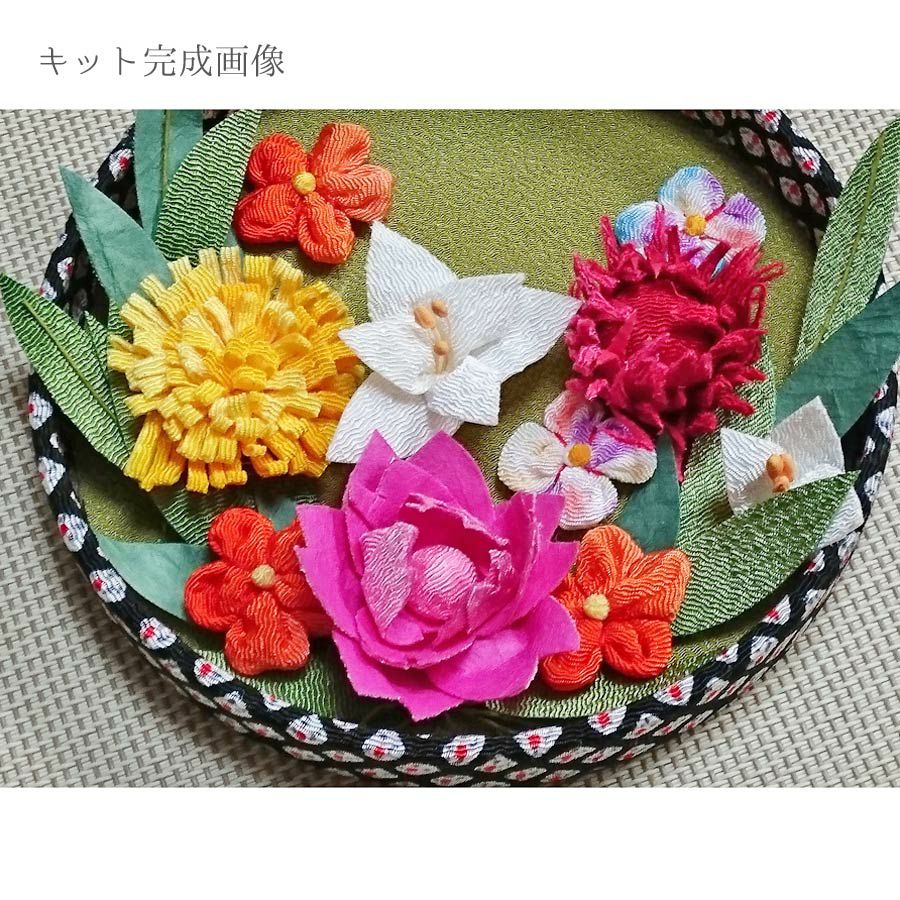 つるし飾り制作キット・花折々の七連つるし飾り ちりめん細工下げもん