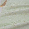 金襴生地(金らん) さくら青海波に金散らし(淡わさび)