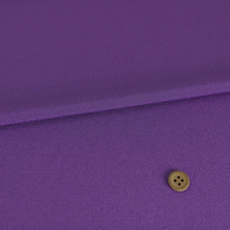 小シボ(一越)ちりめん 無地(青みの紫)