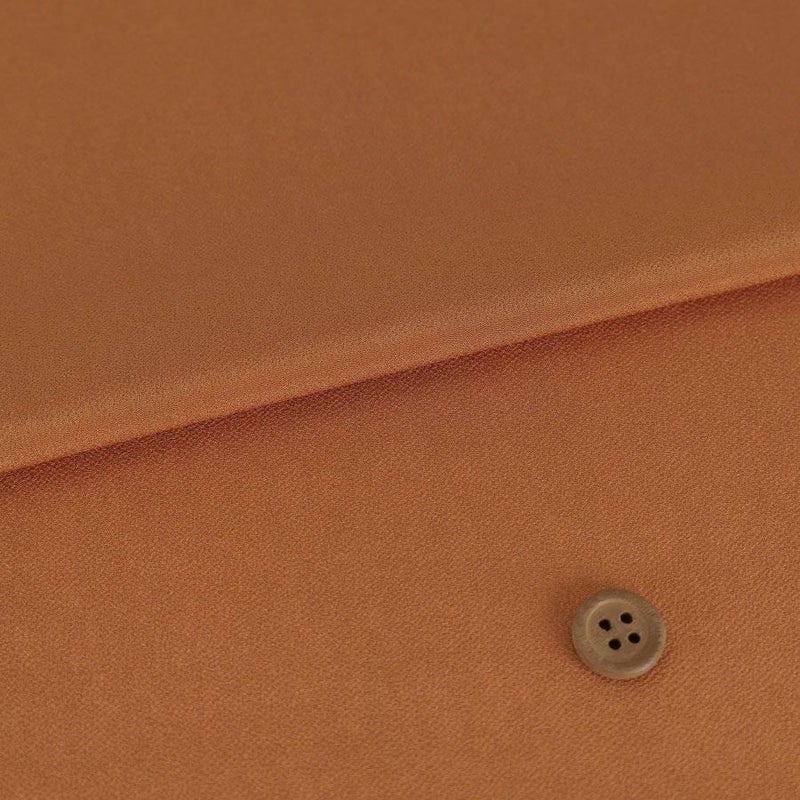 小シボ(一越)ちりめん 無地(蒲色/かばいろ)