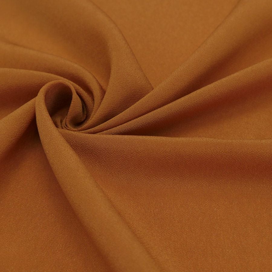 小シボ(一越)ちりめん 無地(蒲色/かばいろ)