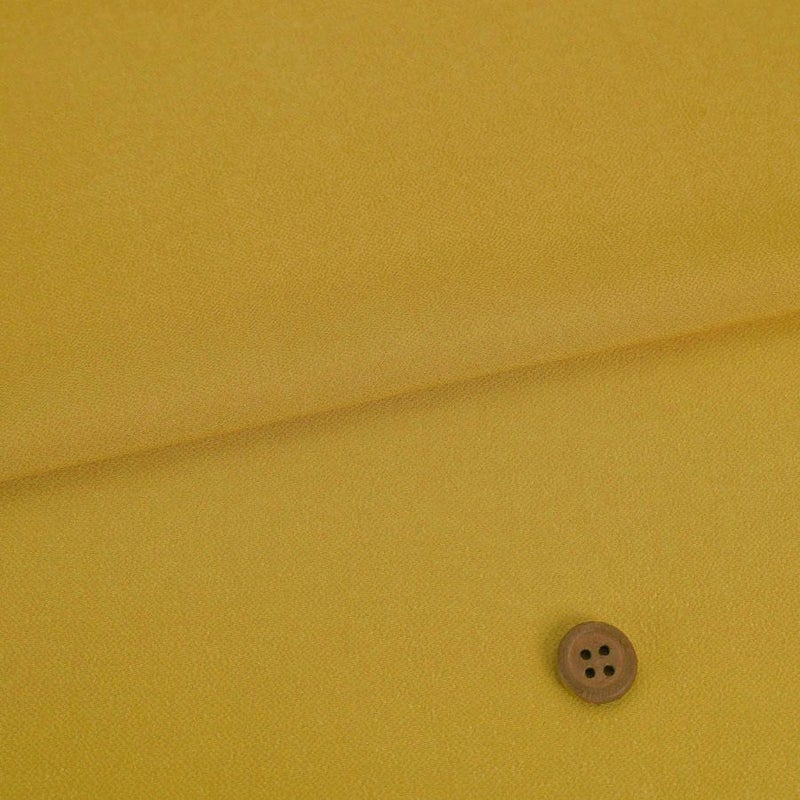 無地一越ちりめん(鬱金/うこん) 10cm単位 切り売り