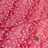 一越ちりめん生地 はすぼかしに舞桜(赤) 10cm単位 切り売り
