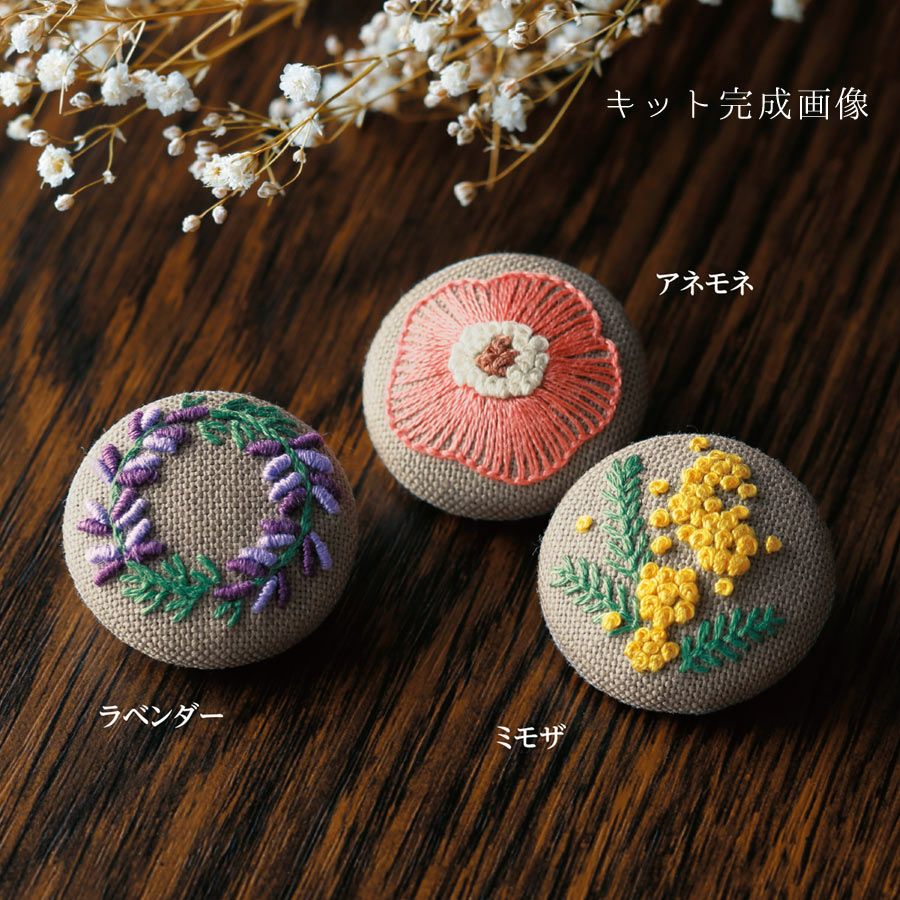 【HUGO BOSS】ポーランド製　カラフルボタン　ダブルブレスト　龍刺繍 フランス刺しゅうキット 《GARDEN PARTY》くるみボタン(レベル2・3個入