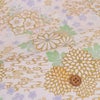 一越ちりめん生地 流水に菊と桜(白/水色)