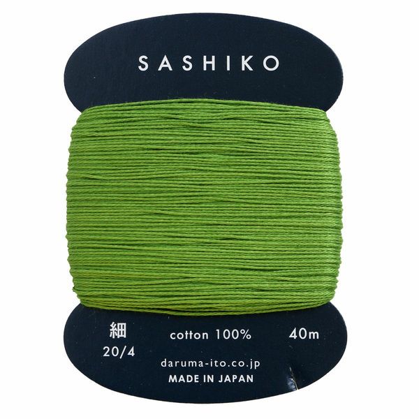 刺し子糸〈細〉40mカード巻 |生地 和柄/和布/ちりめん手芸通販布がたり