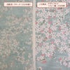和柄コットン生地 桜空(うす青磁)