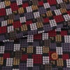 金襴生地(金らん) 小花の石畳(黒) 10cm単位 切り売り