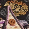 金襴生地(金らん) 花丸と宝尽くし(黒)
