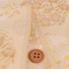 金襴生地(金らん) 花丸と宝尽くし(クリームベージュ)