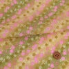 ちりめん生地 二色ぼかしに桜(黄緑) 10cm単位 切り売り
