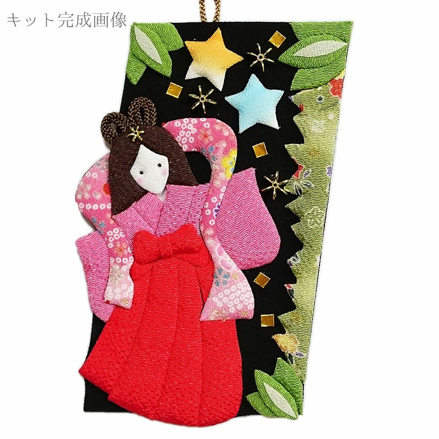 ちりめん押絵キット 月々の詩(うた) 7月・織姫の祈り |生地 和柄/和布