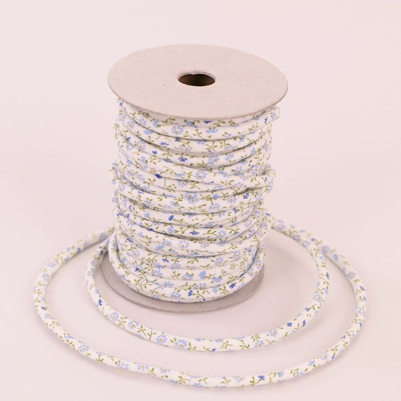 洋風花柄３ミリ木綿丸ひも