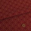 和柄コットン生地 かすり七宝柄(あかね色)