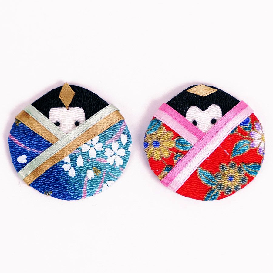 ちりめん細工パーツ（完成品）てまり雛(お買い得品) |生地 和柄/和布