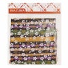 ちりめんカットクロス・彩り縞に小桜(黒/緑) 23×33cm縮緬端切れはぎれ/ハギレ 縮緬手芸ちりめん細工用 オニチリメン