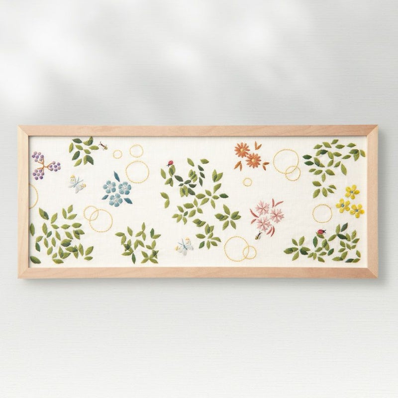 フランス刺しゅうキット マカベアリス ひかりの風景(夏のひかり)オリムパス製絲刺繍キット ししゅう作家コラボ 中級者上級者向