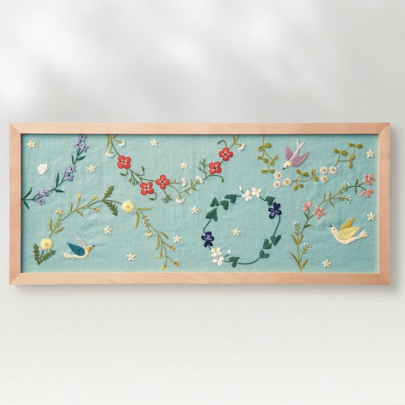 フランス刺しゅうキット マカベアリス ひかりの風景(春のひかり)オリムパス製絲刺繍キット ししゅう作家コラボ 中級者上級者向