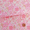 金襴生地(金らん) 金のかごめに桜づくし(白/ピンク) 西陣織物きんらん 可愛い桜柄 桜模様 女の子帯用生地にかわいい