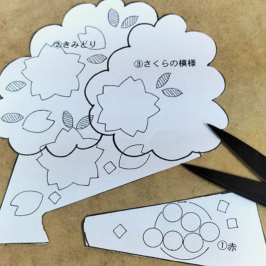 ちりめん押絵キット 月々の詩(うた) 4月・春の語らい |生地 和柄/和布