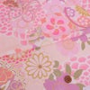 着物用洗える生地 大菊に桜梅(桃色) 10cm単位 切り売り女の子きもの手作り七五三 3歳 7歳晴れ着モダンで可愛い和風