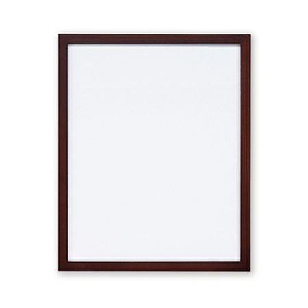 木製フレーム・ブラウン (外径32×25.9cm)刺繍用額縁こげ茶色 刺しゅうディスプレイ ししゅう壁かけ用