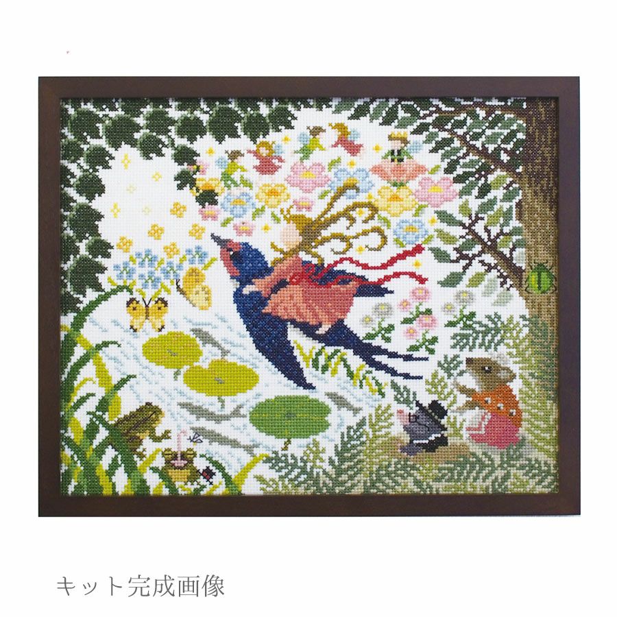 クロスステッチキット Nostalgic Story 親指姫 |生地 和柄/和布