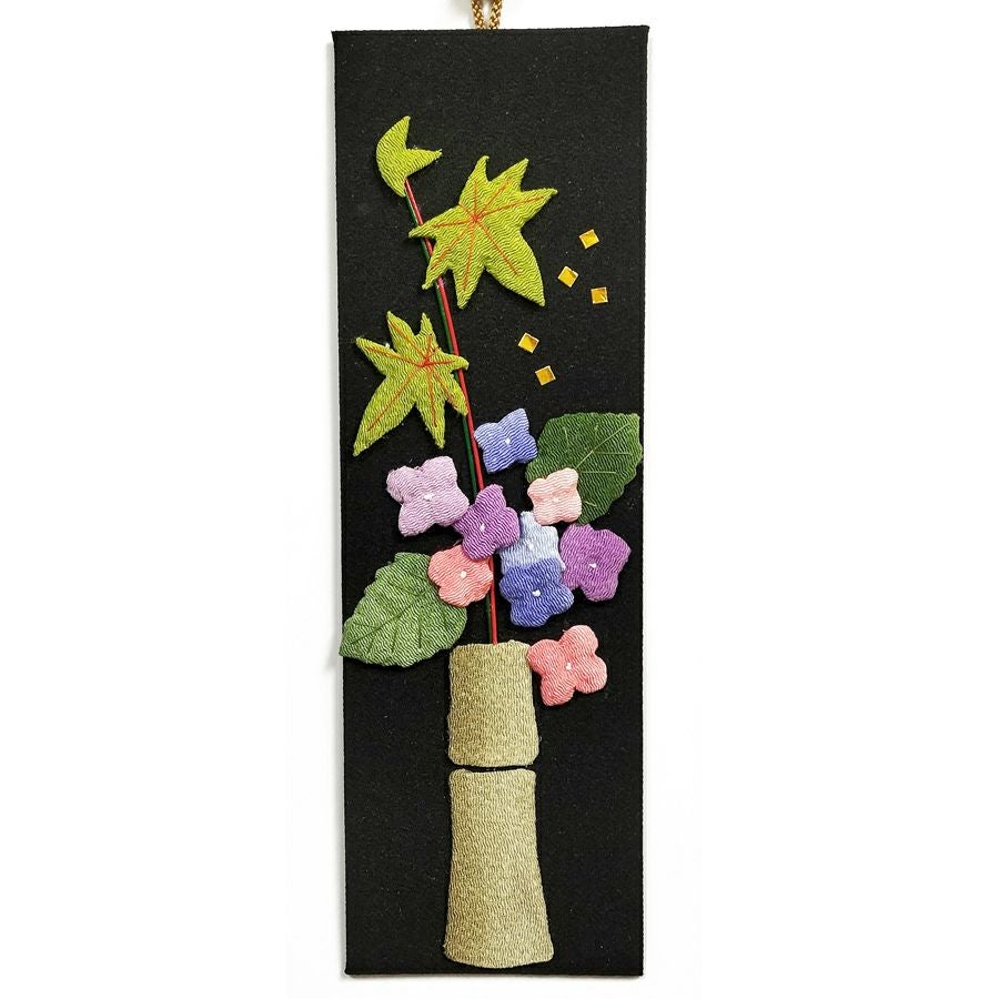 ちりめん手芸キット もてなしの花 7月 アジサイ(紫陽花) |生地 和柄