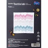  刺し子キット 花ふきん Textile Lab・Peaks 山脈 (白) オリムパス製絲刺子布巾 AYUFISH int. くぐり刺し/くぐりざし