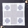  刺し子キット 花ふきん Textile Lab・Pray 祈り (白) オリムパス製絲刺子キット AYUFISH int. 一目刺し/ひとめざし