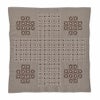 刺し子キット 花ふきん Textile Lab・Pray 祈り (トープ) オリムパス製絲刺子キット AYUFISH int. ひとめ刺し技法