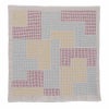 刺し子キット 花ふきん Textile Lab・Block ブロック (アーモンドミルク)  オリムパス製絲刺子 AYUFISH int.デザイン 初心者中級者向き